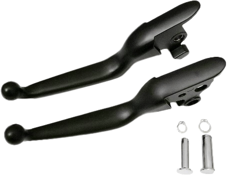 Smooth Lever Set Black Softail 18-24 - 820-54375 - HardDrive