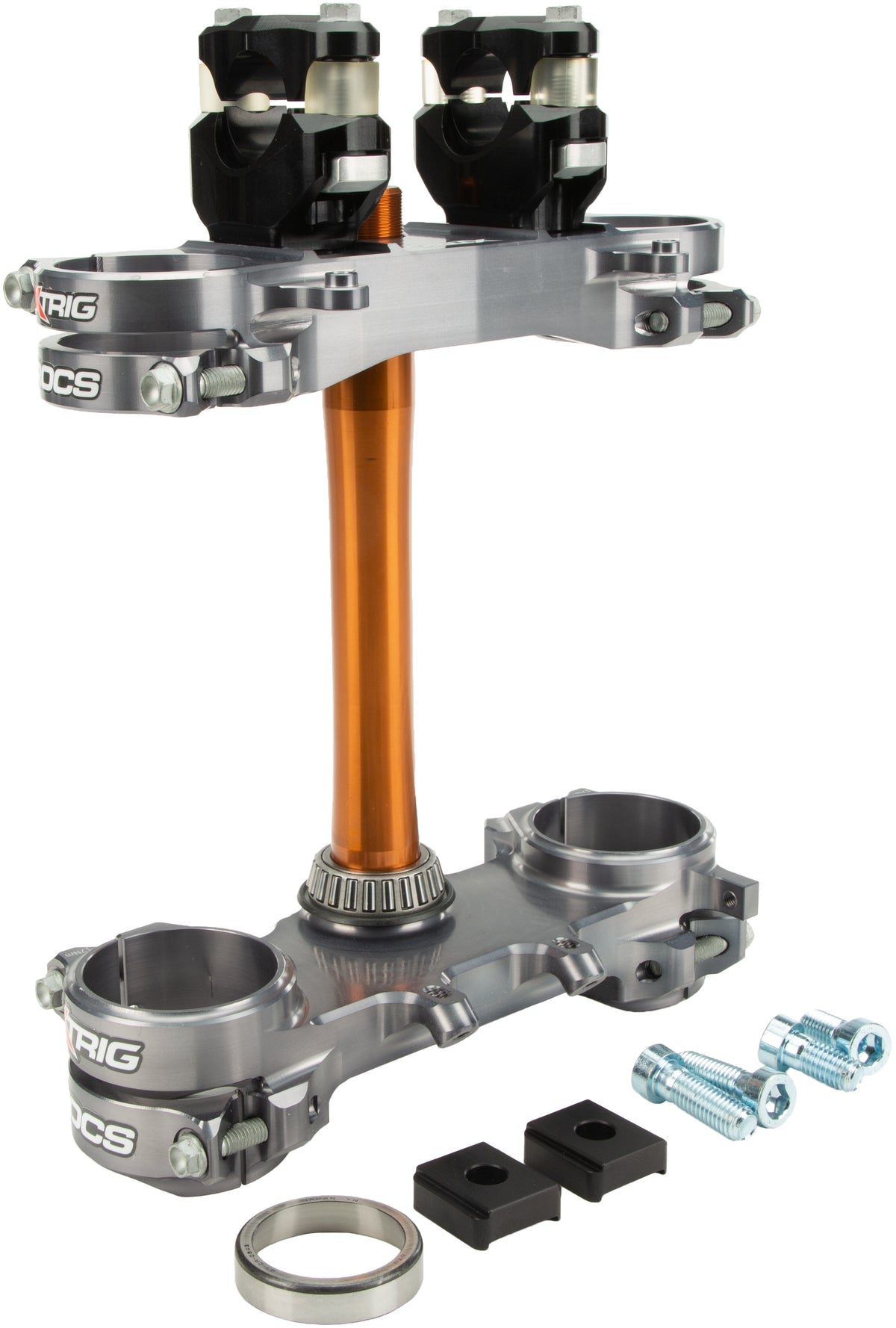 Rocs Tech Clamp Set Grey Suzuki 21.5mm - 138-2141 - XTRIG