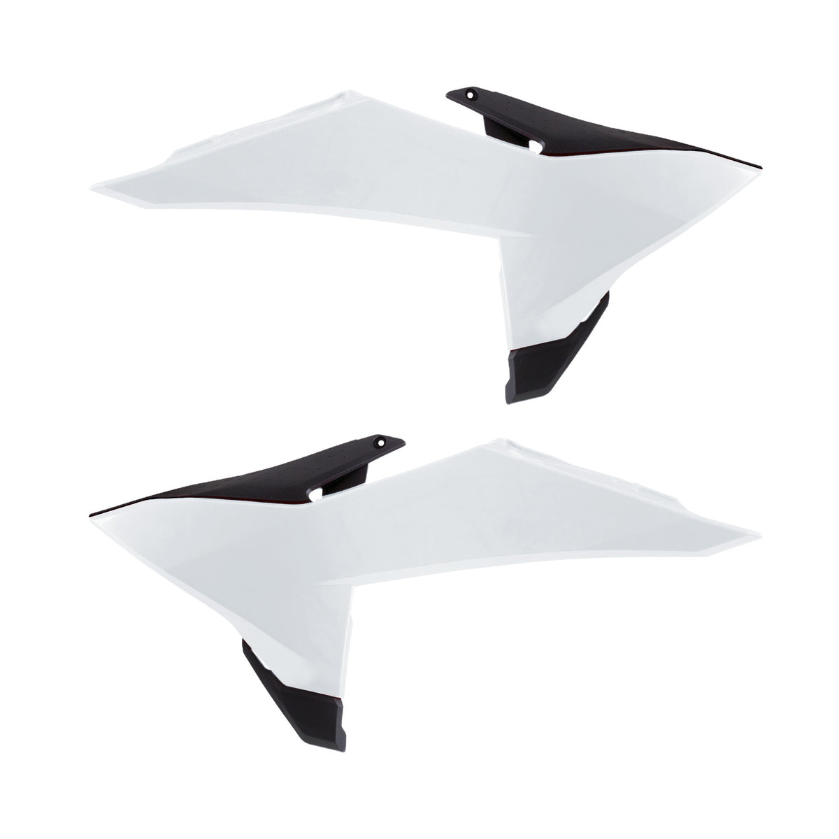 Radiator Scoops White / Black - 64-85062 - Polisport Plastics