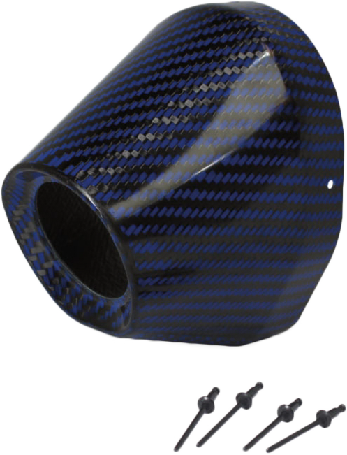 Carbon End Cap Blue 1 3/4" I.D. - 794-9037 - Pro Circuit