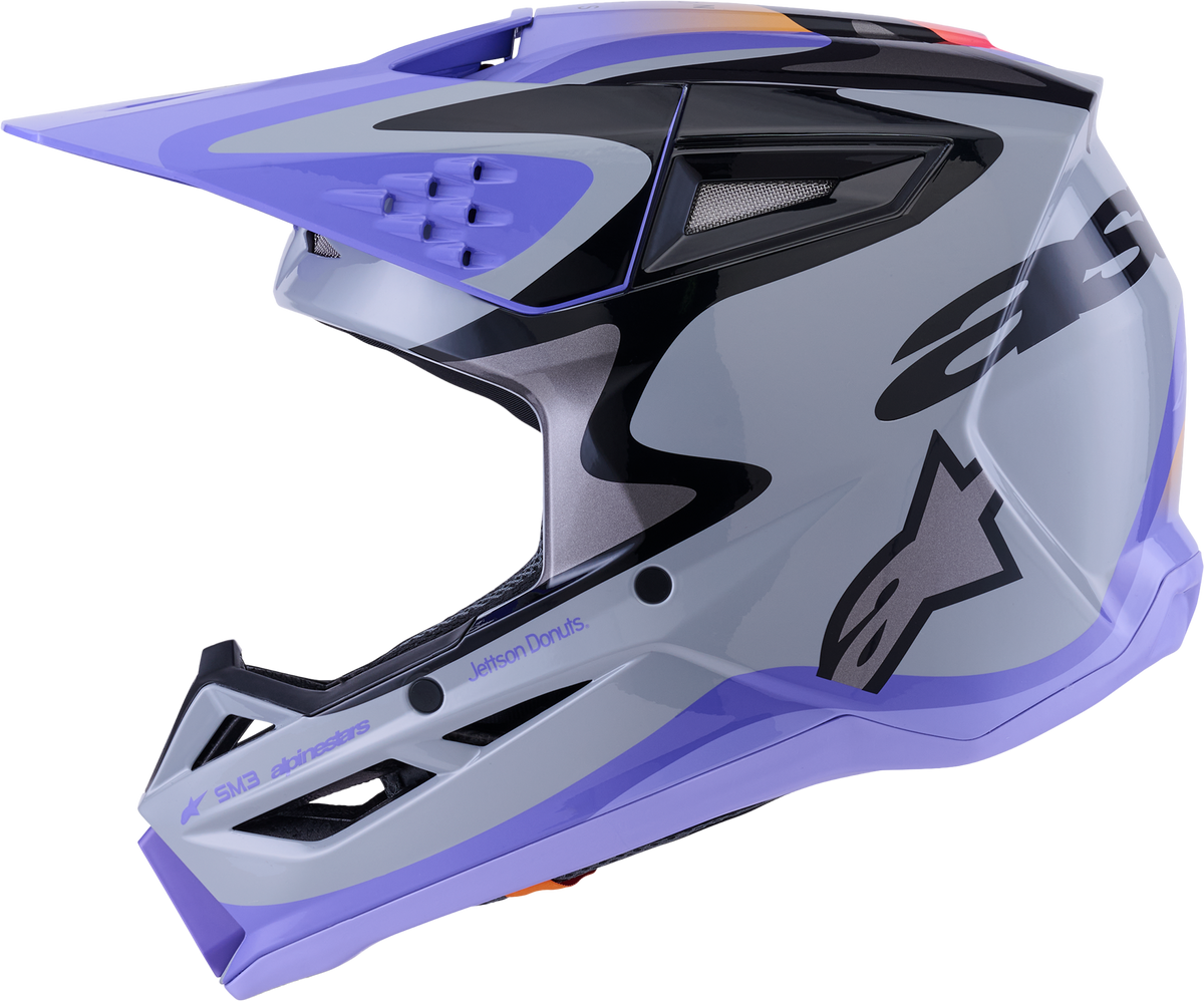 Jettson Sm3 Youth Helmet Gry/Purp/Blk Glossy Ym - 482-00194YM - alpine star