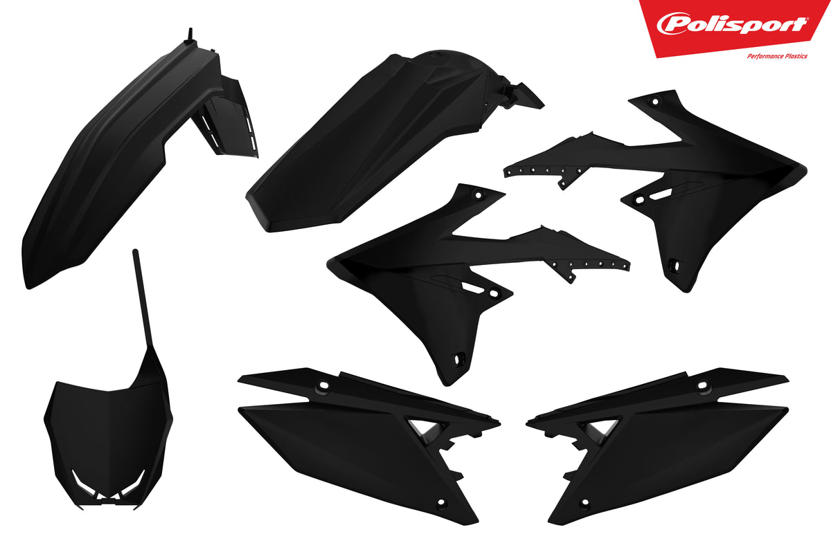Plastic Body Kit Black - 64-90765 - Polisport Plastics