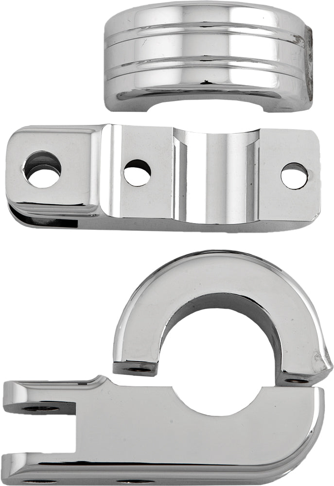 Footpeg Mount Clamps 1.25" Bar Chrome - 820-1962 - HardDrive