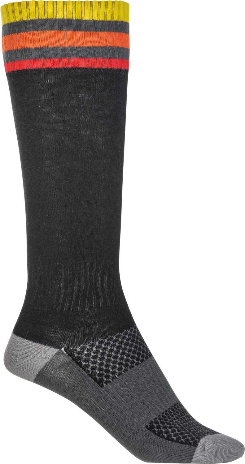 Youth Mx Socks Thin Black - 350-0540Y - Fly Racing