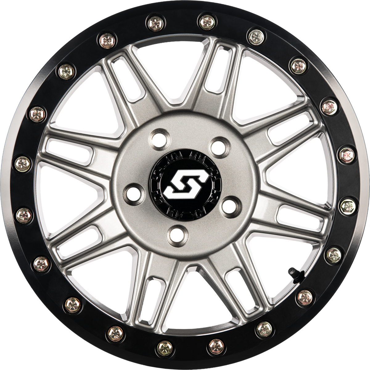Clutch Bdlk Wheel 15x7 4/156 +10mm Gunmetal/Blk - 570-9134 - Sedona