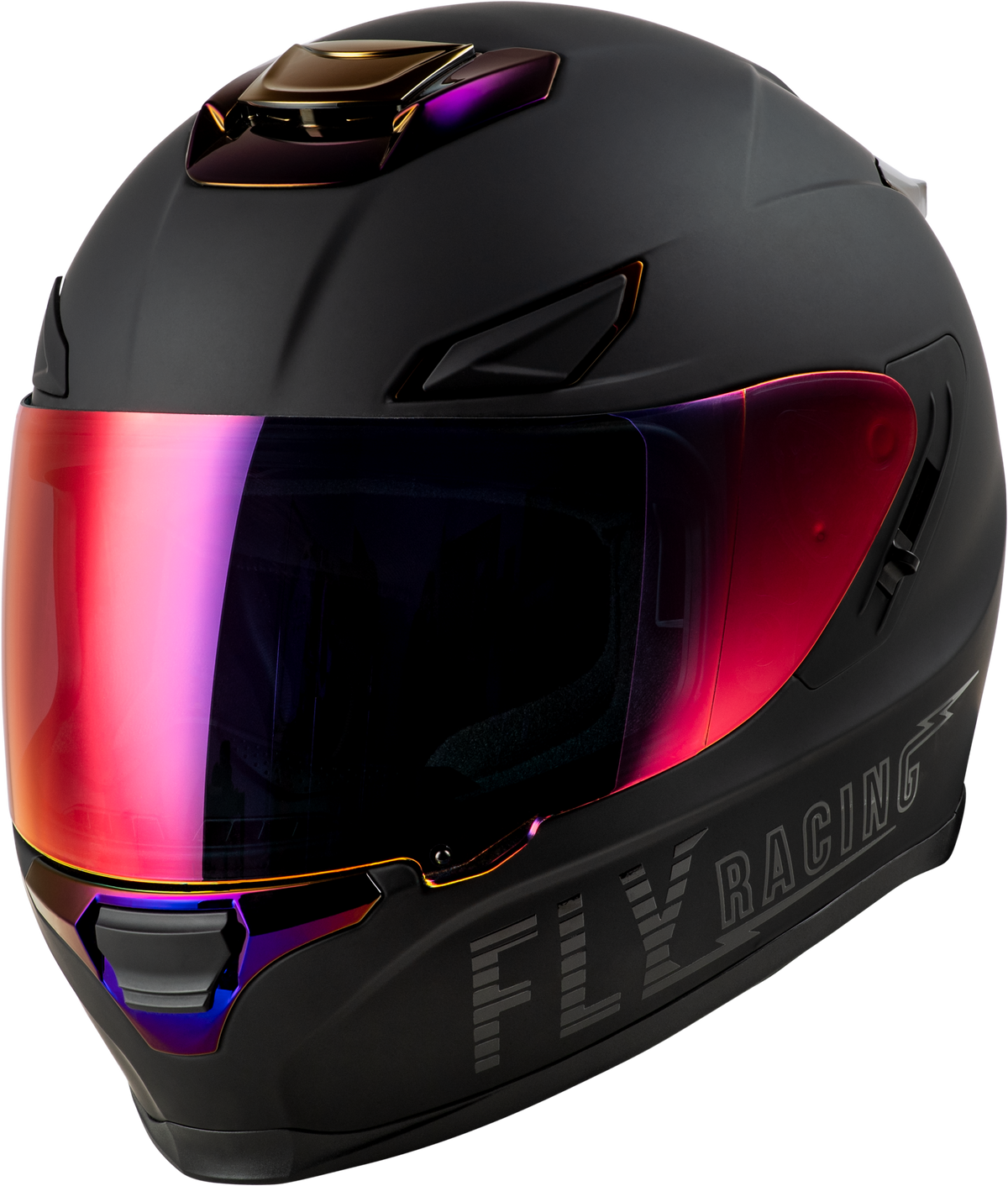 Sentinel Recon Helmet Matte Black/Purple Chrome Xs - 73-8429XS - Fly Racing