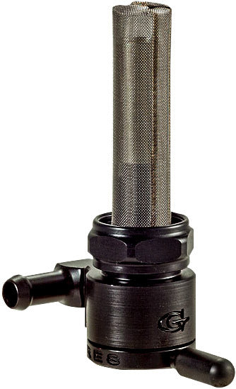 22mm Petcock Forward Black 5/16 Hose - 274-0718 - Golan Inc