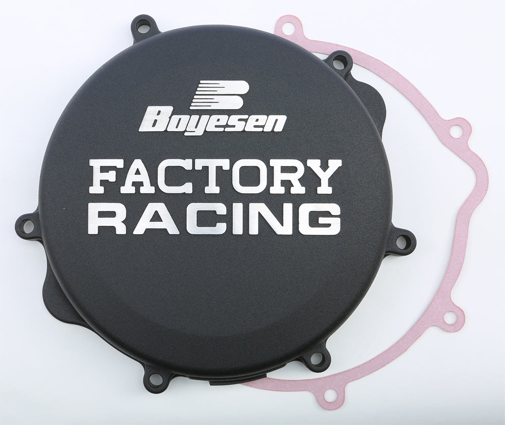 Factory Racing Clutch Cover Black - 59-7222B - Boyesen