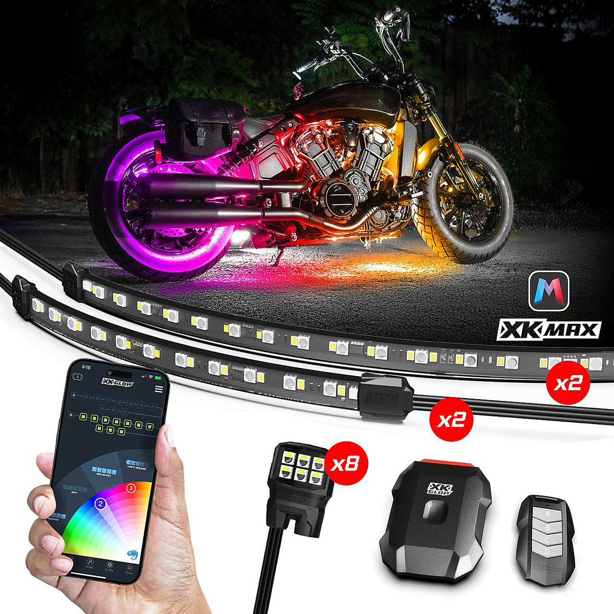 Xkmax Led Underglow Kit 10 Pc - 653-0193 - XK Glow