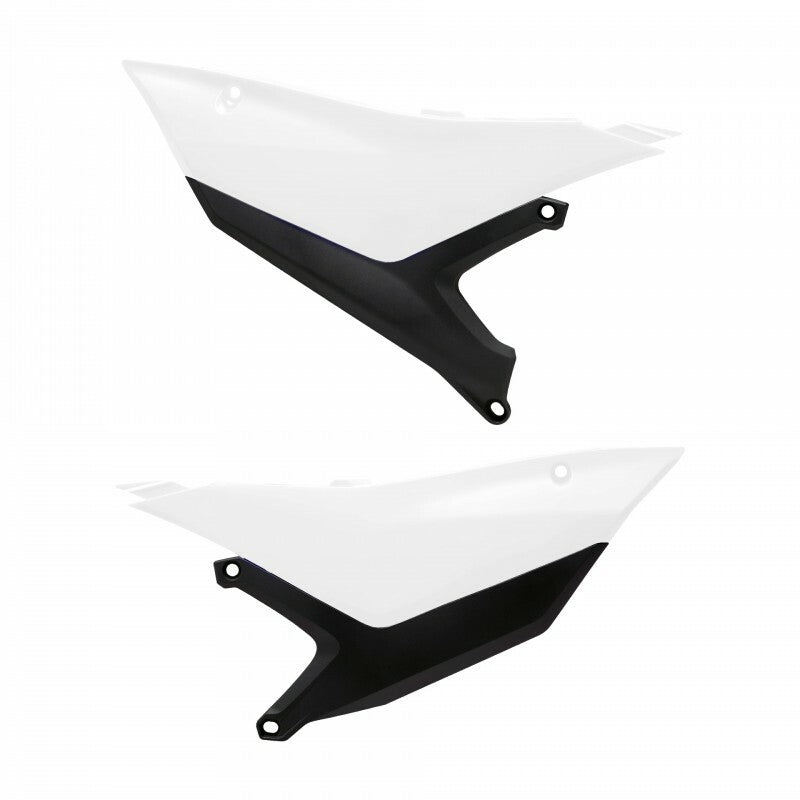 Side Number Plates White - 64-91691 - Polisport Plastics