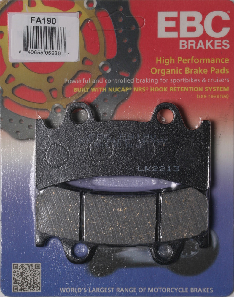 Brake Pads - 15-190 - EBC Motorcycle Brakes