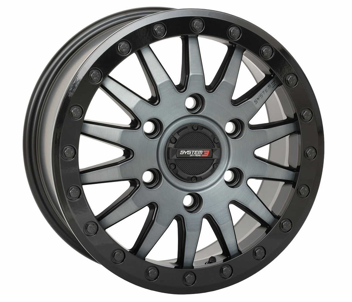 Sb8 Wheel 15x7 6+1 (+68mm) 6/5.5 Matte Brushed Grey - 3-158666 - System 3