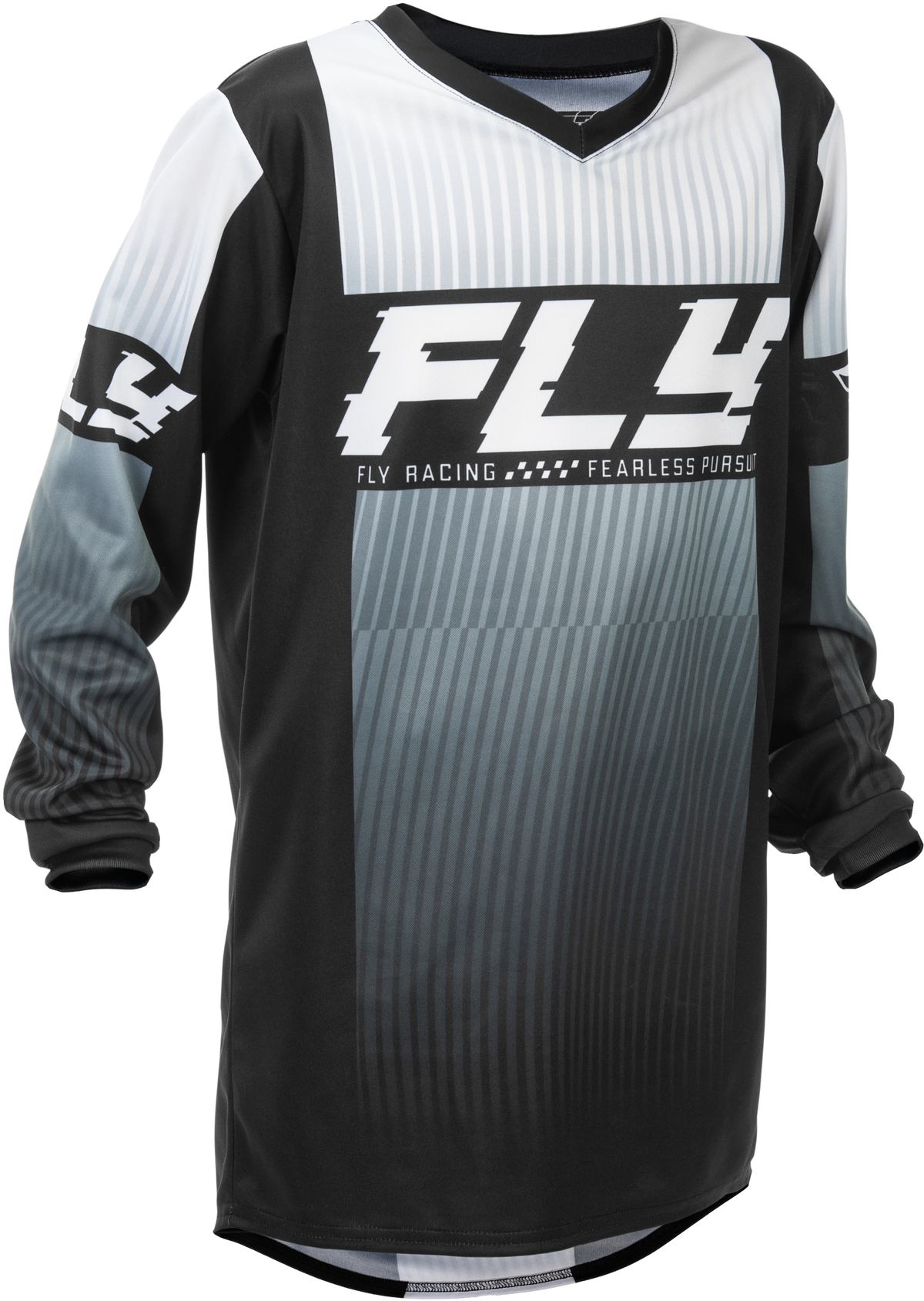 Youth F-16 Jersey Black/White Yl - 379-220YL - Fly Racing