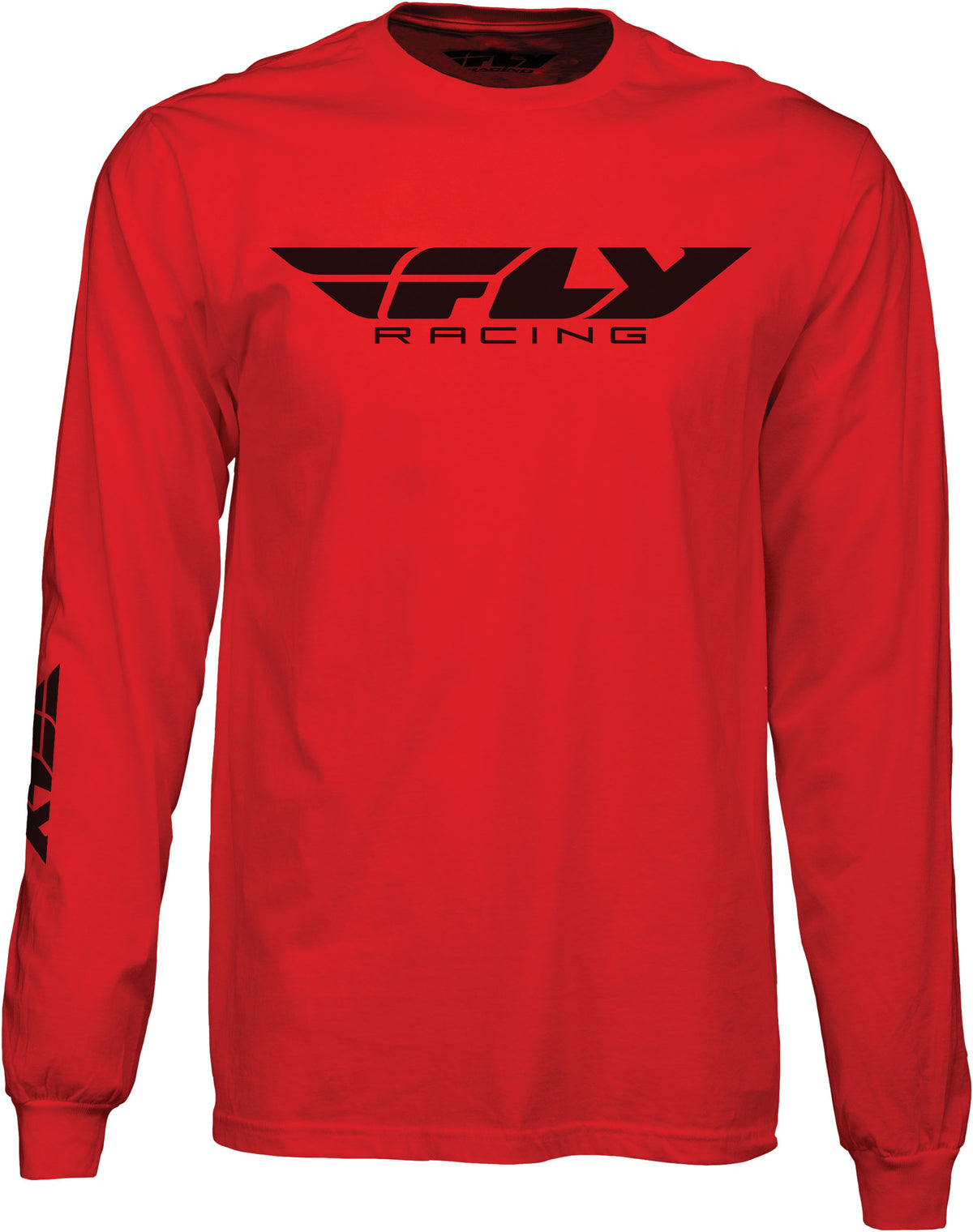 Fly Corporate L/S Tee Red 2x - 352-41482X - Fly Racing