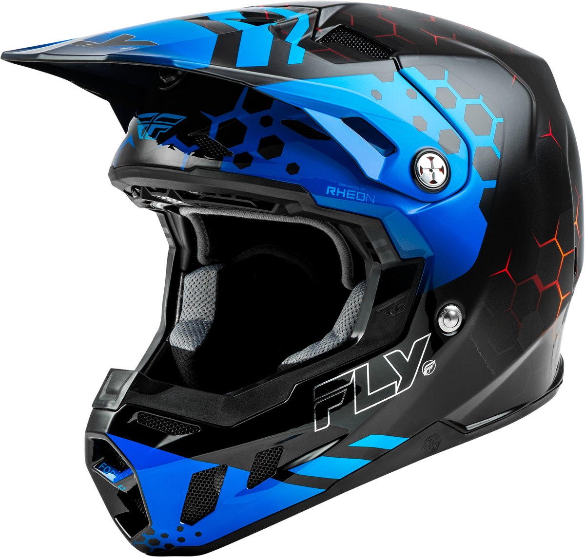 Formula Cc Tektonic Helmet Black/Blue/Red 2x - 73-43302X - Fly Racing