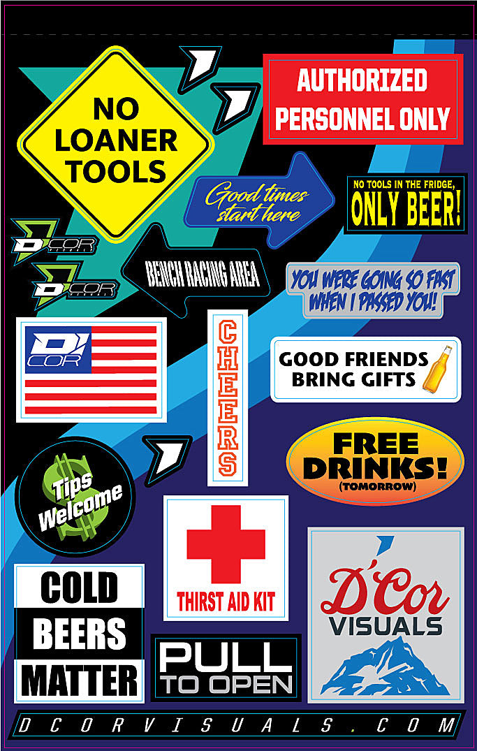 Decal Sheet Fridge Kit Decal Sheet Fridge Kit - 862-4090123 - DCOR