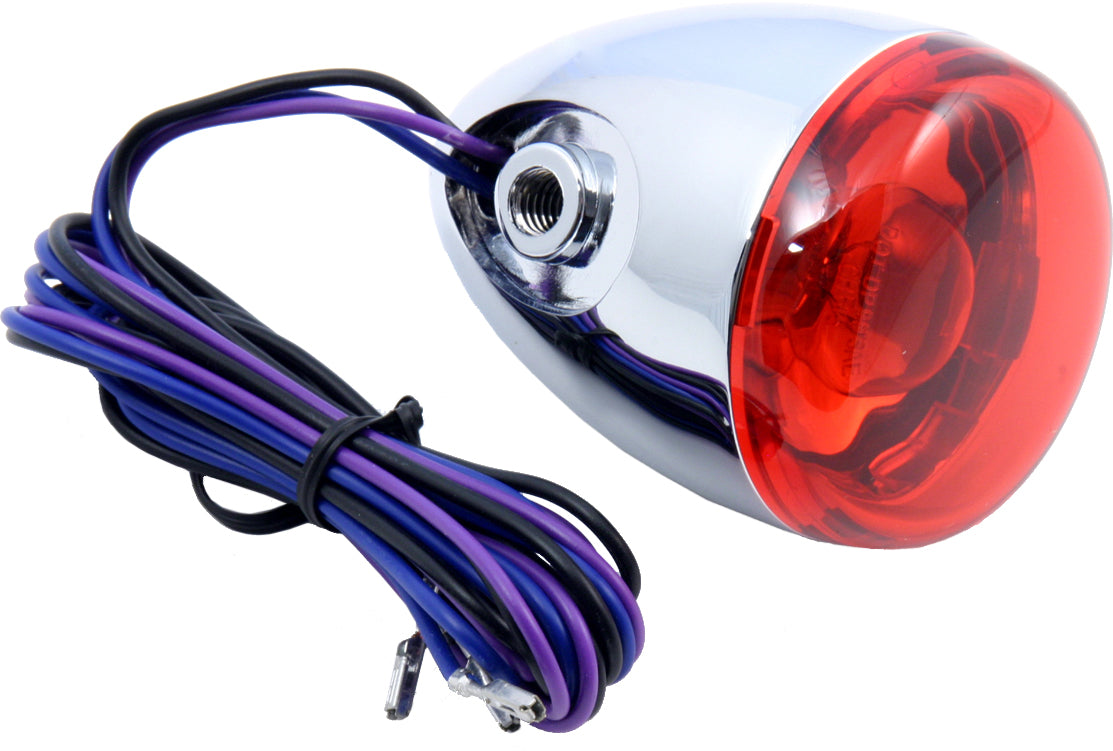 Bullet Turn Signal Rear Red Lens - 60-1956 - Chris Products