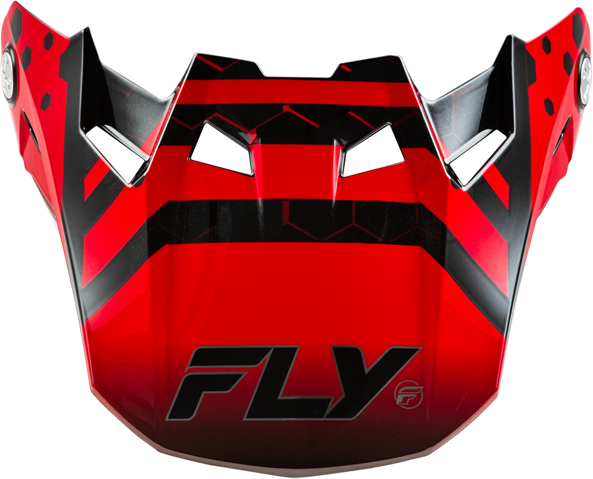 Formula Cc Tektonic Visor Black/Red/Orange Yl/Sm - 73-4337 - Fly Racing