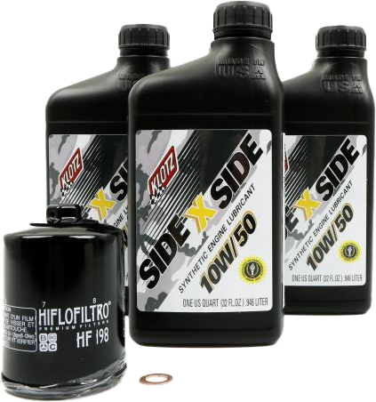 Sidexside Oil Change Kit 10w50 /W Oil Filter Pol - 842-0101 - Klotz Oil