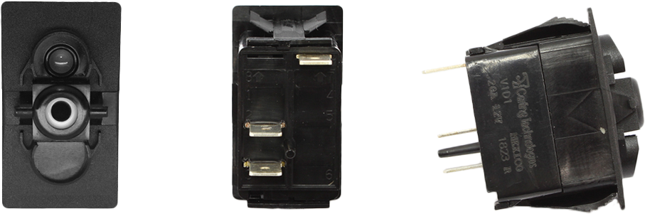 Dash Switch Body Single Acc W/Incdsnt - 630-1003 - XTC POWER PRODUCTS