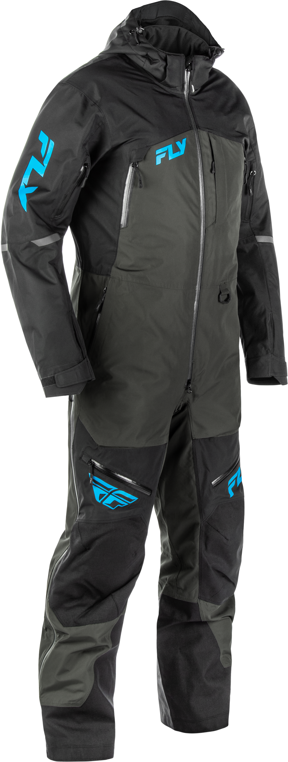 Incline Monosuit Black/Grey/Blue 2x - 470-43812X - Fly Racing