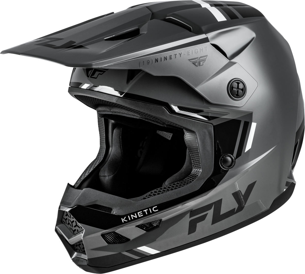 Kinetic Verdict Helmet Grey/Black/White Sm - 73-8720S - Fly Racing