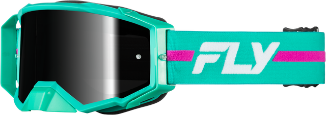 Zone Pro Goggle Teal/Purple W/ Black Mirror/Smoke Lens - 37-51917 - Fly Racing