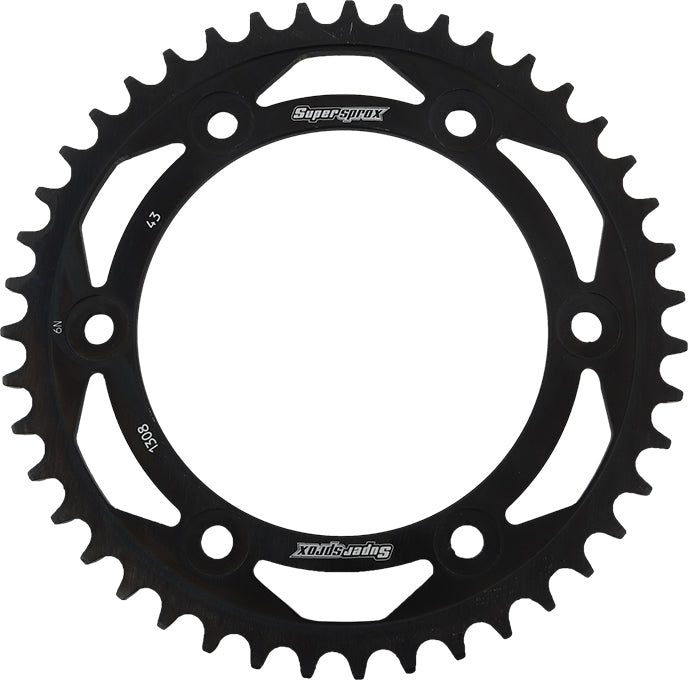 Rear Sprocket Steel 43t-520 Blk Hon - 106-130843 - Supersprox