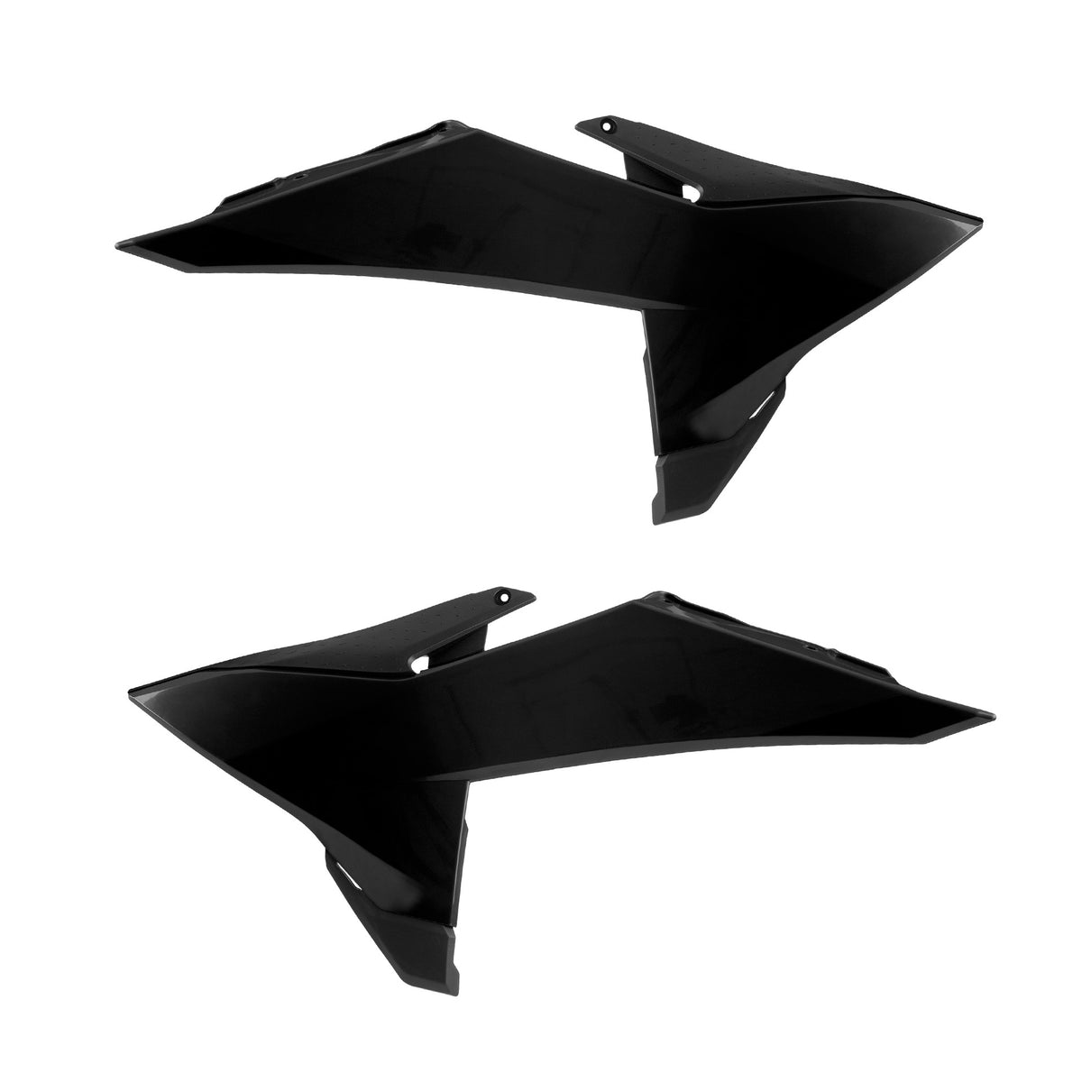 Radiator Scoops Black / Black - 64-85063 - Polisport Plastics