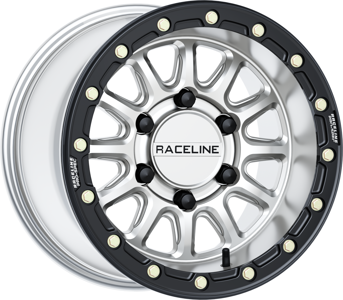 Alpha Hyper Wheel 6/5.5 Hyper  Silv/Blk  15x10  +25mm - 570-2132 - Raceline