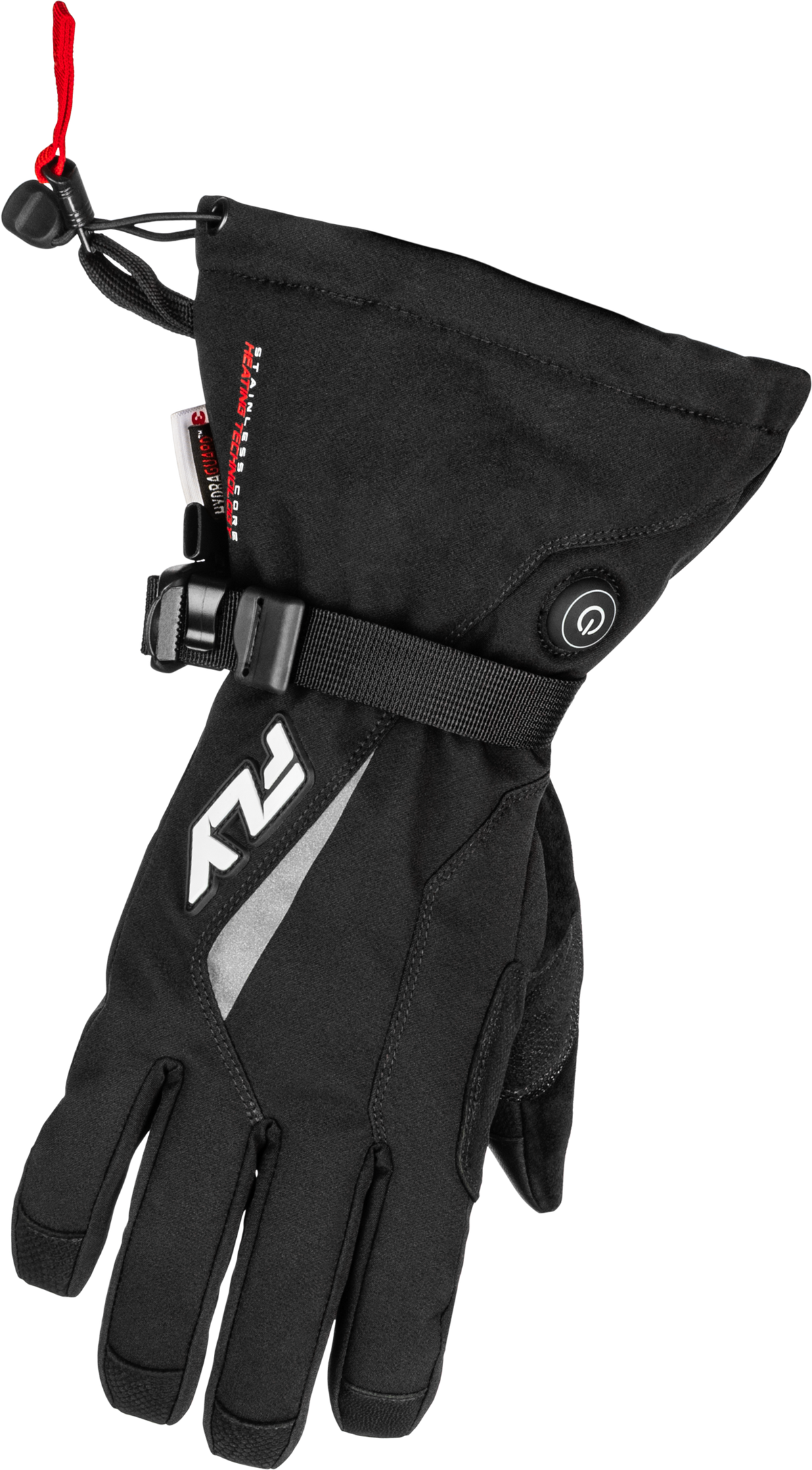 Title Heated Gauntlet Gloves Black 4x - 476-29414X - Fly Racing