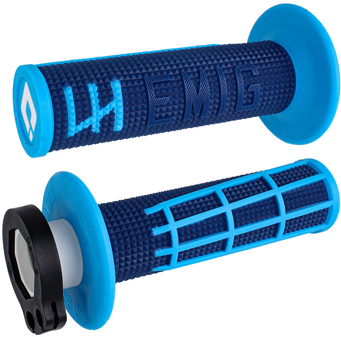 Emig 2.0 - V2 Lock-On Grip Navy/Cyan - 206-1121 - ODI Grips