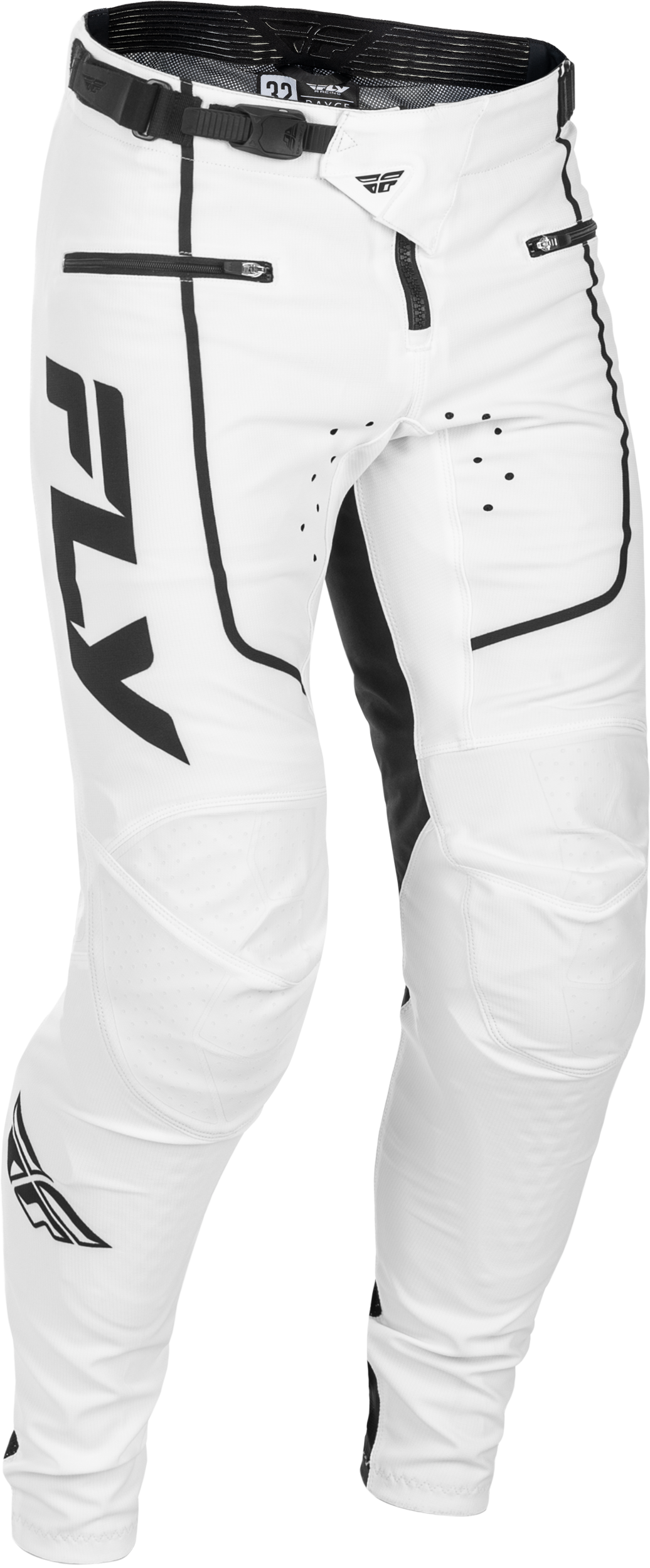 Youth Rayce Bicycle Pants White/Black Sz 22 - 379-06422 - Fly Racing