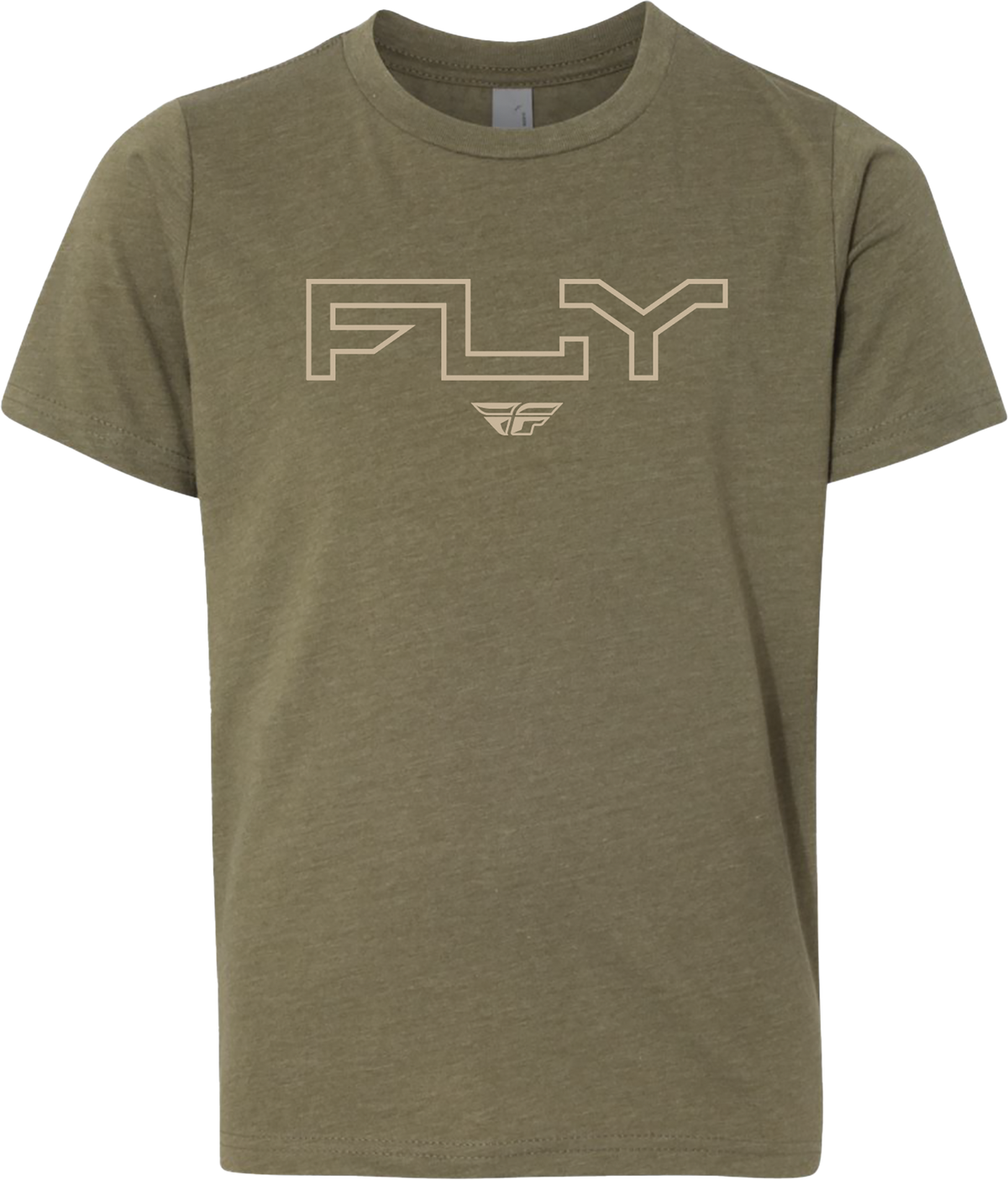 Youth Fly Edge Tee Military Green Yl - 354-0312YL - Fly Racing