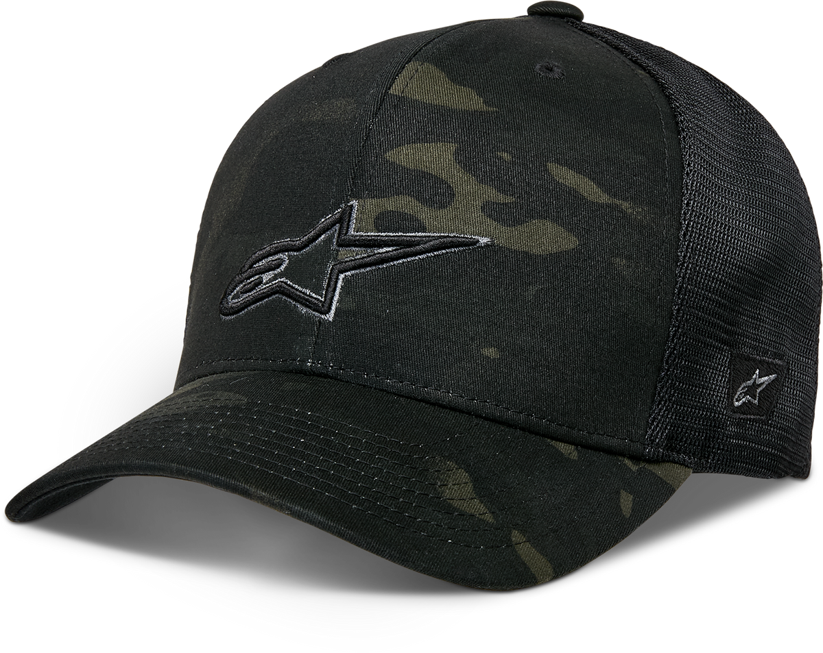 Recon Camo Trucker Hat Black Camo - 482-76373 - alpine star