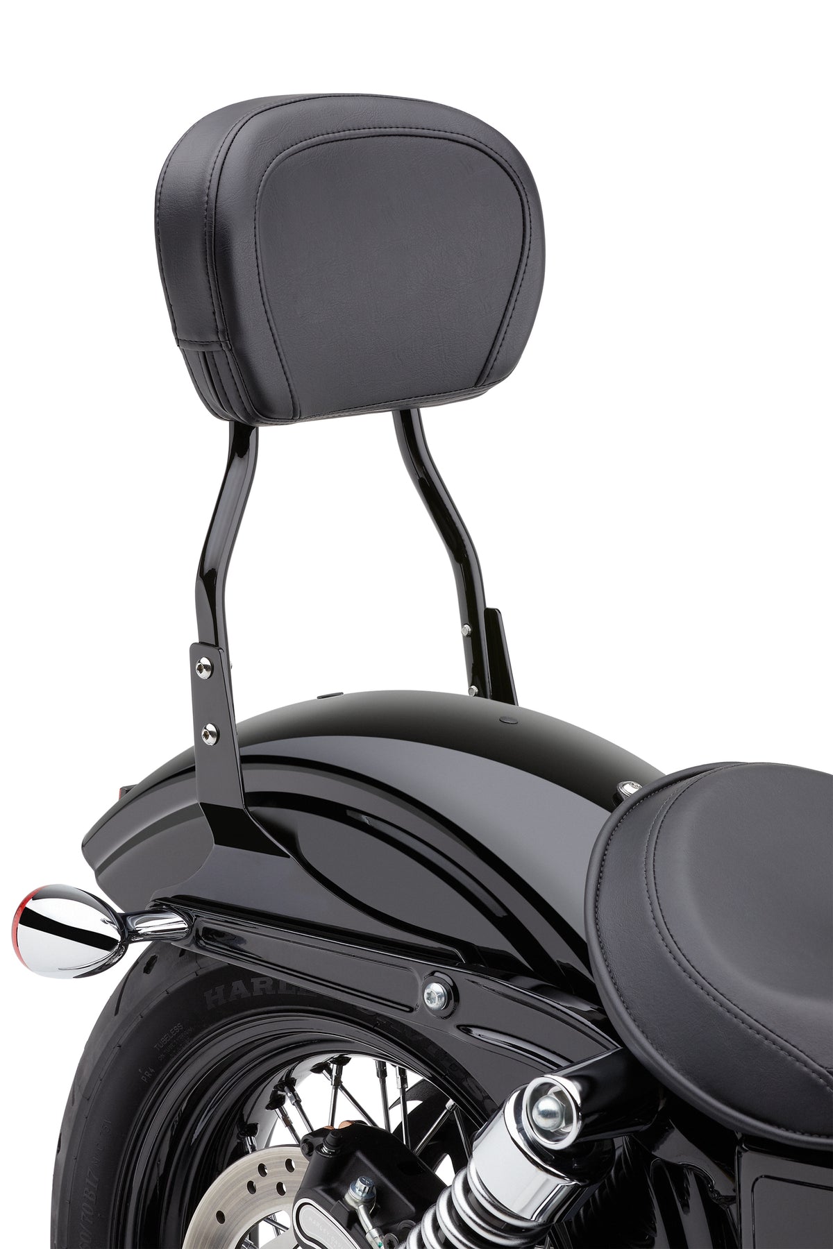 Short Sissy Bar Round Blk Flstf 07-17 Fxst/S/B 06-10 - 82-96595 - Cobra