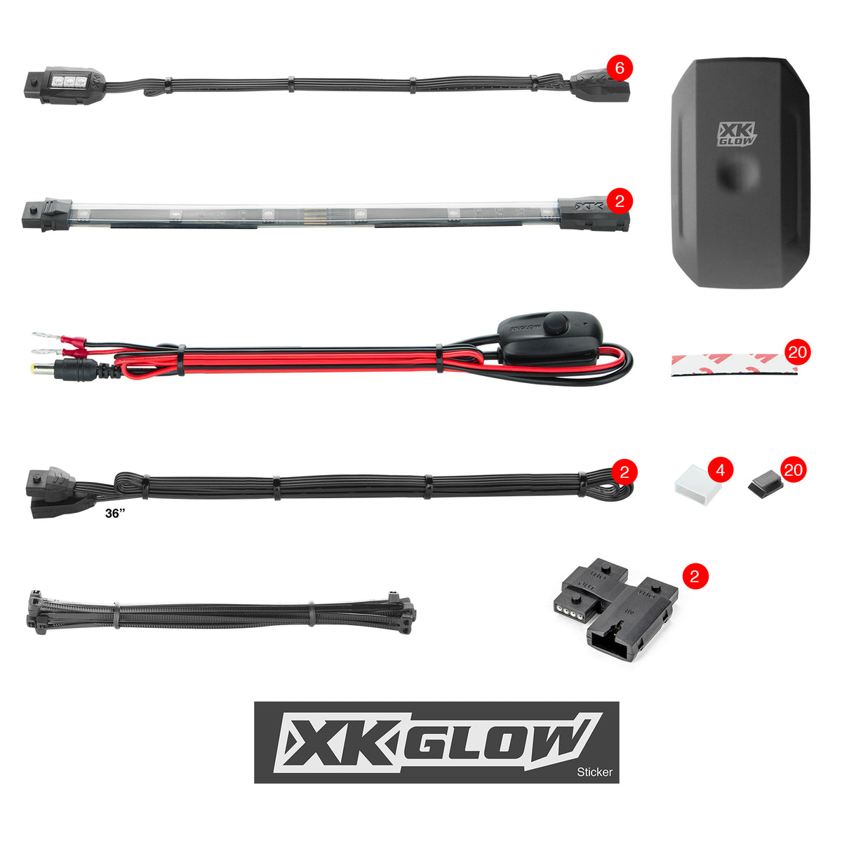 Mini Accent Light App Kit 8pc - 653-0009 - XK Glow