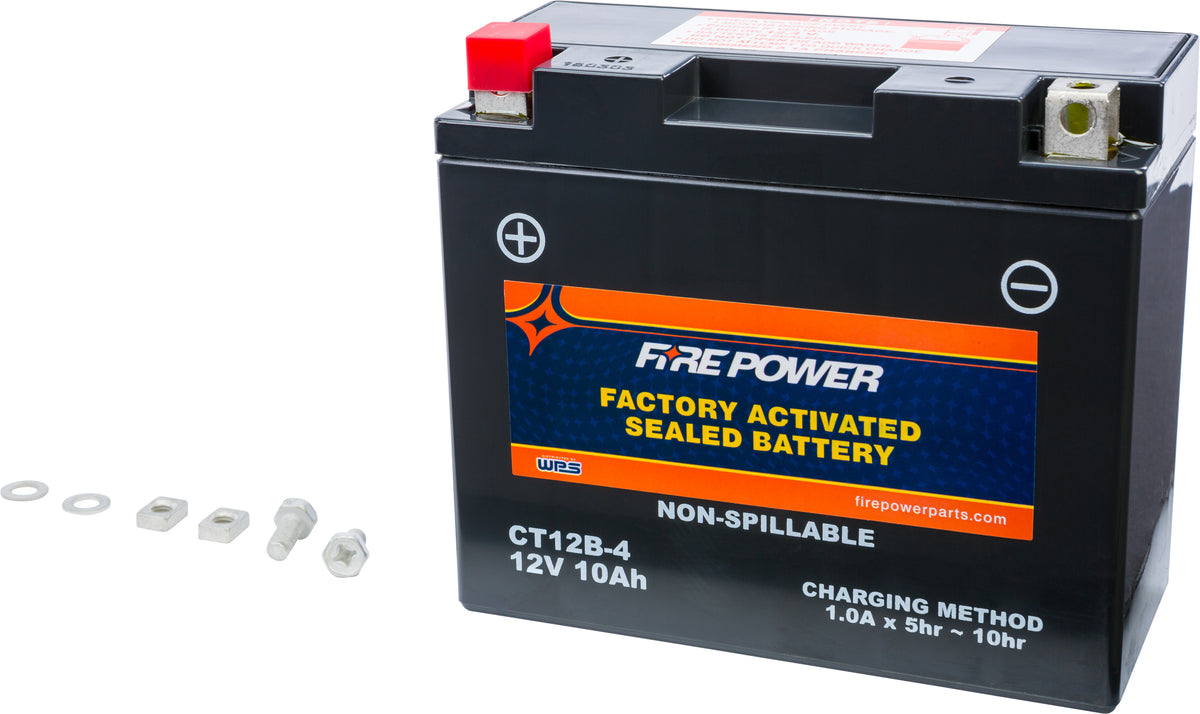 Battery Ct12b-4 Sealed Factory Activated - 49-2274 - Fire Power