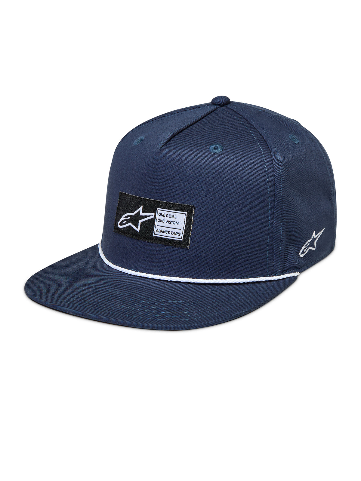 Label Snapback Hat Navy - 482-76462 - alpine star