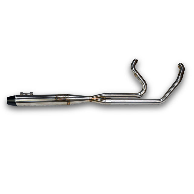 Intmdtr M8 Flt Full Brushed Ss W/Black End Cap - 930-02608 - Sawicki Speed Shop