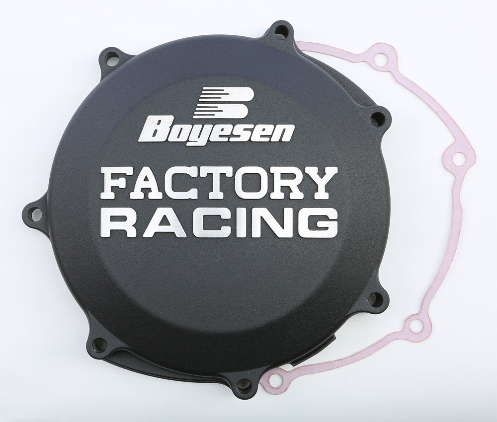 Factory Racing Clutch Cover Black - 59-7238B - Boyesen