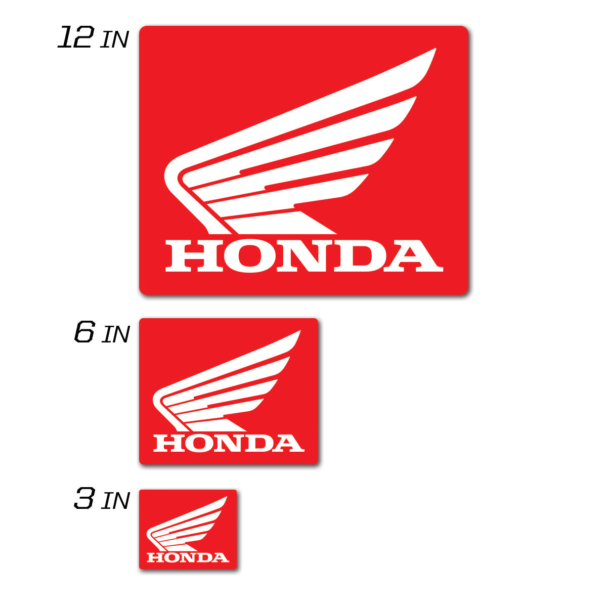 Honda Icon Decal 3" Squared Honda Icon Decal 3" Squared - 862-10108 - DCOR