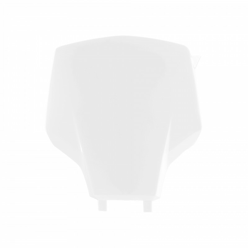 Front Number Plate White - 64-91697 - Polisport Plastics