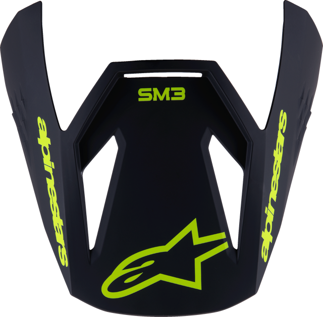 Sm3 Youth Radium Visor Black/Yellow Fluo Matt - 482-00149 - alpine star