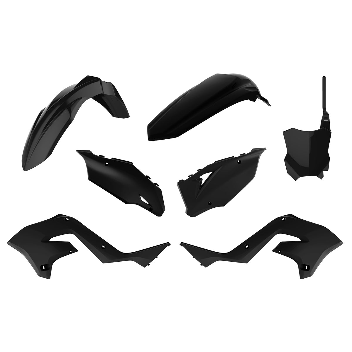 Mx Restyling Kit Black Kaw - 64-90934 - Polisport Plastics