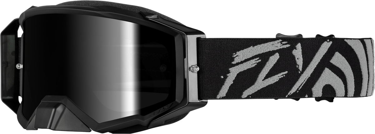 Zone Elite Goggle Grey/Black W/ Black Mirror/Smoke Lens - 37-5516 - Fly Racing