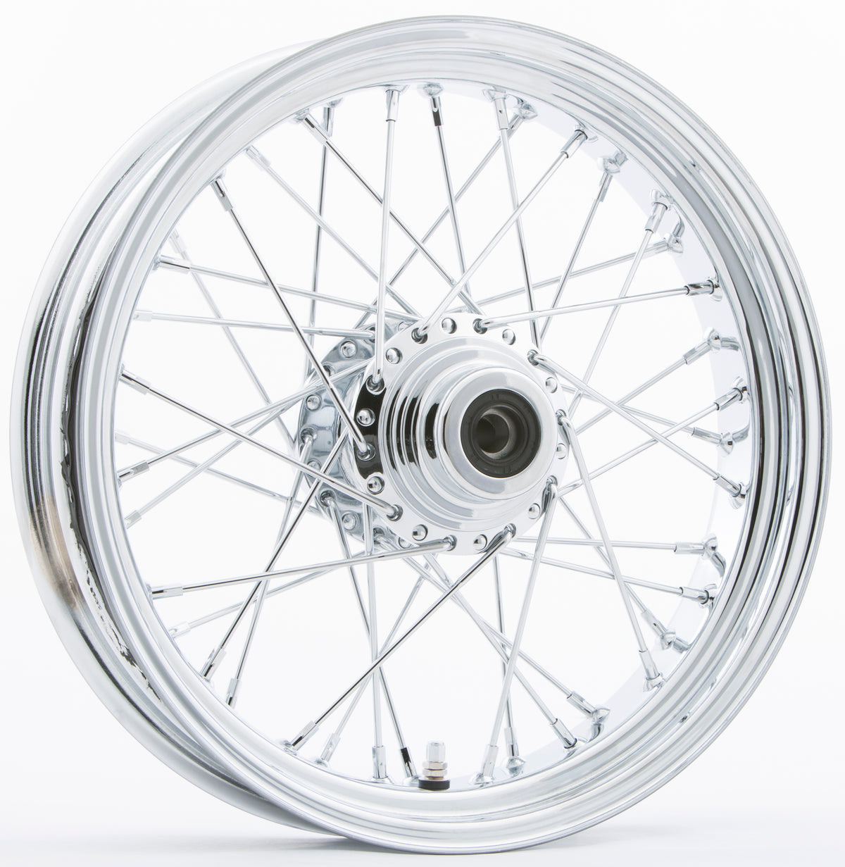 Fr 40-Spk Sd Chrome 16x3.5 Flst-Hub 3/4" Axl 00 Ltr - 576-04101 - HardDrive