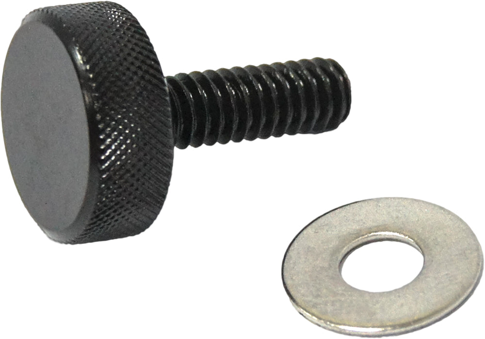 Knurled Seat Knob 1/4-20 Black - 820-57005 - HardDrive