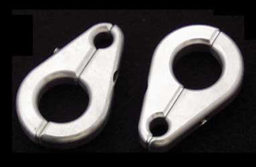 Brake Line Clamp 3/4"Arm X 5/16"Line (Silver) - 28-42601 - ModQuad