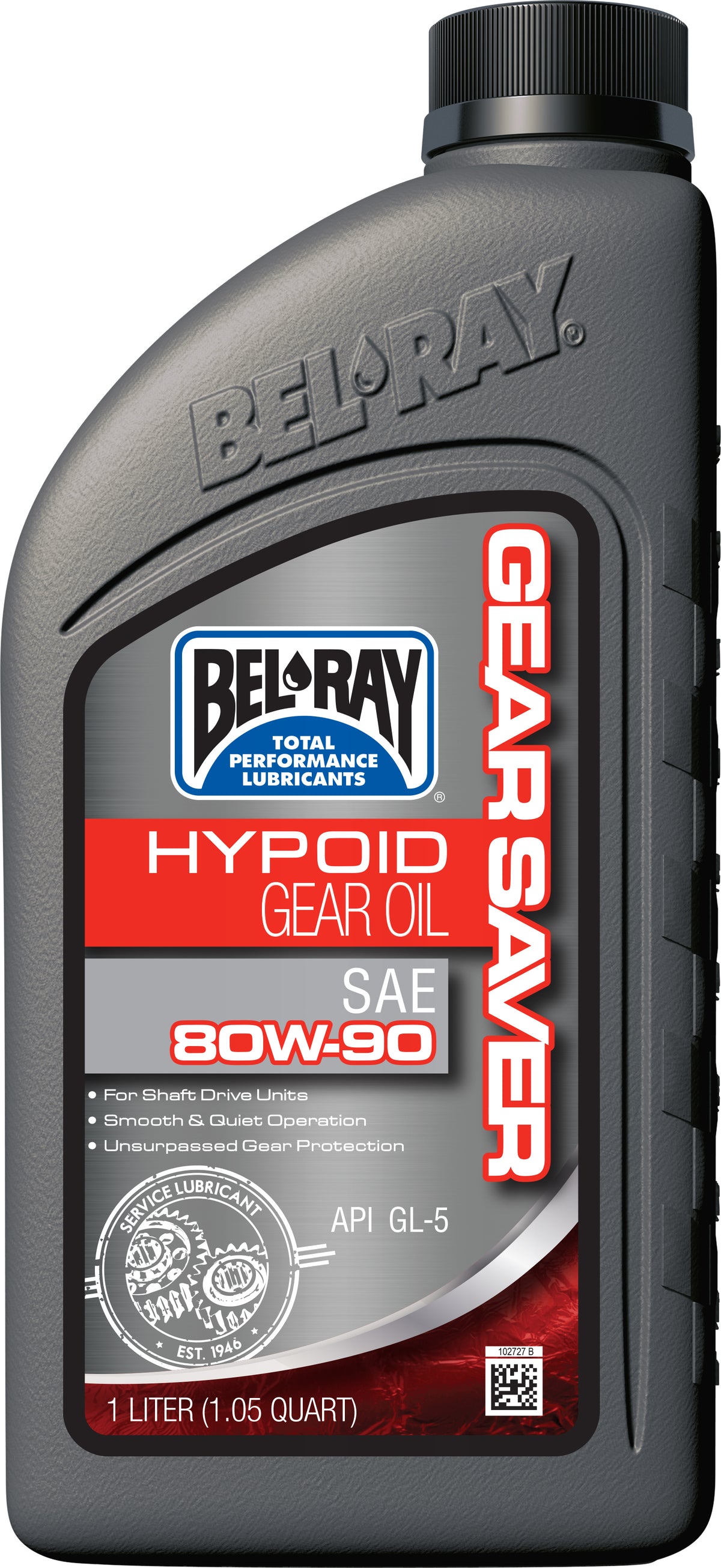 Gear Saver Hypoid Oil 80w90 1l (12/Case  Sold Ea) - 840-0441 - Bel-Ray